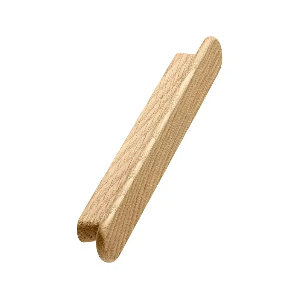 Clear Lacquered Oak "Classis" Cabinet Knob and Drawer Pull