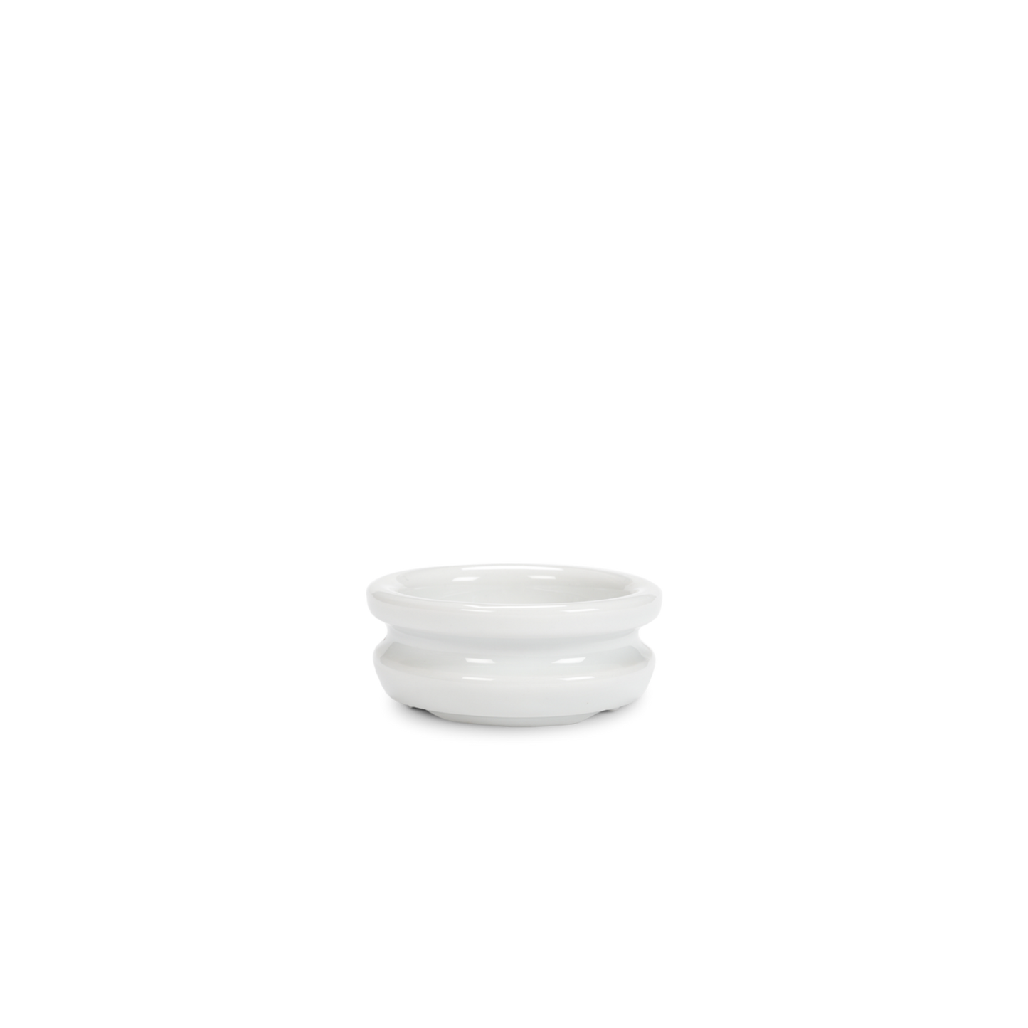 White ceramic bowl on a white background