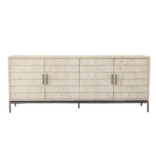 Melvin White Washed Shingle Sideboard by Furniture Classics