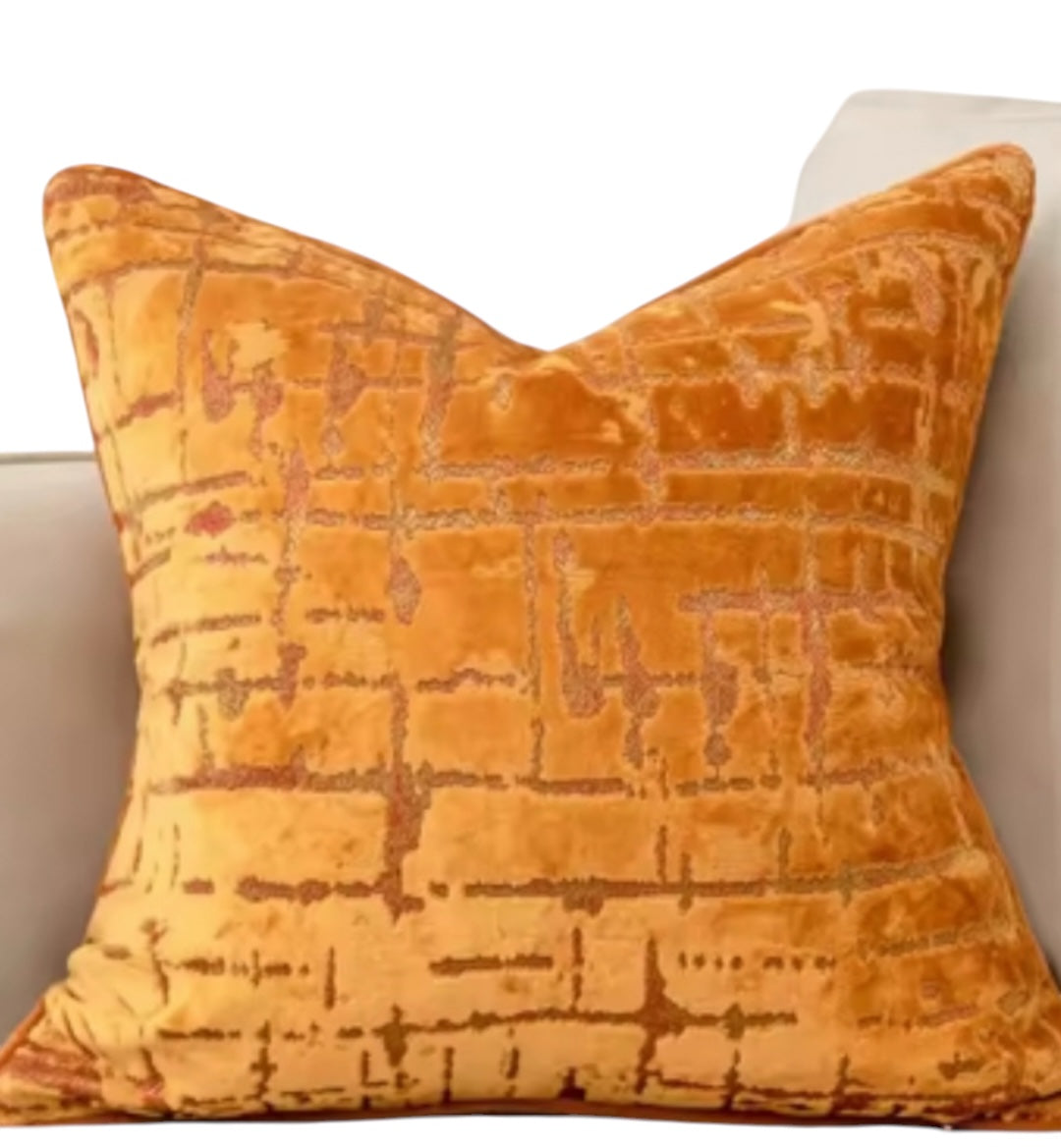 VELOUR SQUARES THROW PILLOW
