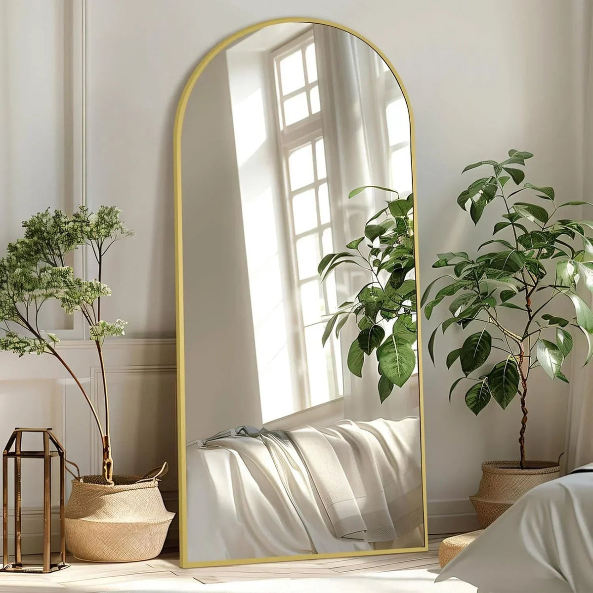 MELOMOIR Large Arched Mirror - Full Length, Extra Large Floor Mirror
