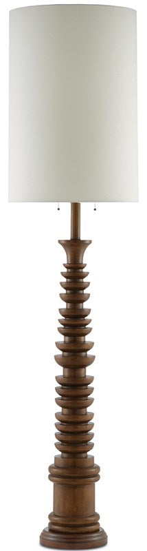 Malayan Natural Floor Lamp by Currey and Company
