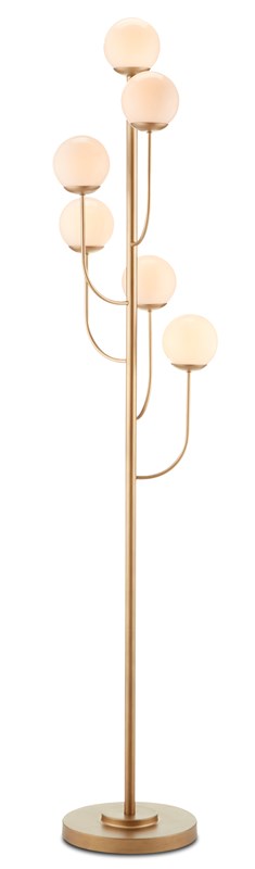 Farnsworth Brass Floor Lamp by Currey and Company