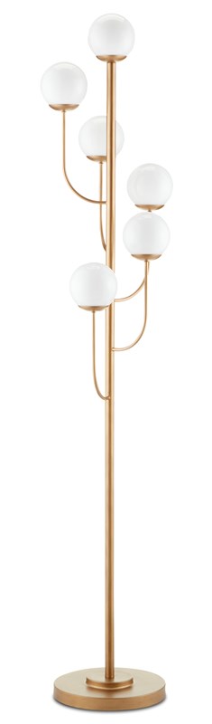 Farnsworth Brass Floor Lamp by Currey and Company