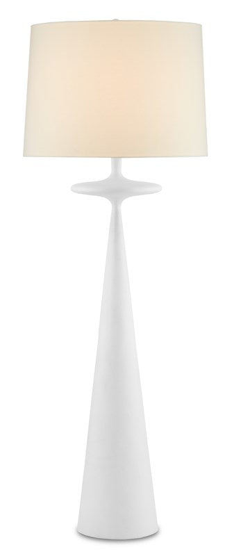 Giacomo White Floor Lamp by Currey and Company
