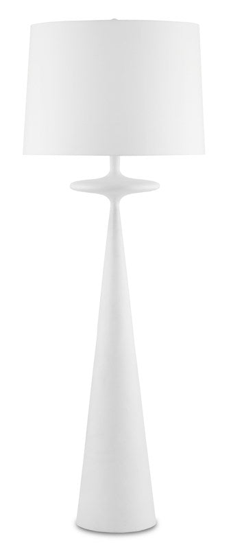 Giacomo White Floor Lamp by Currey and Company
