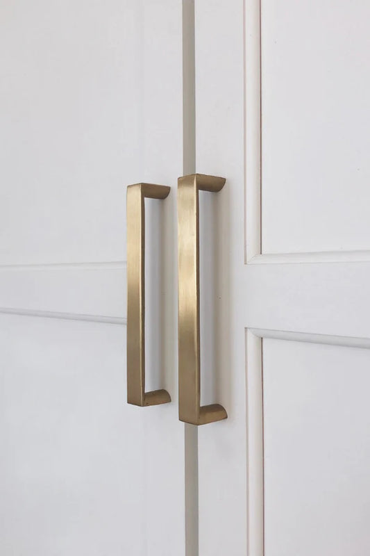 Door Handle Polished Brass