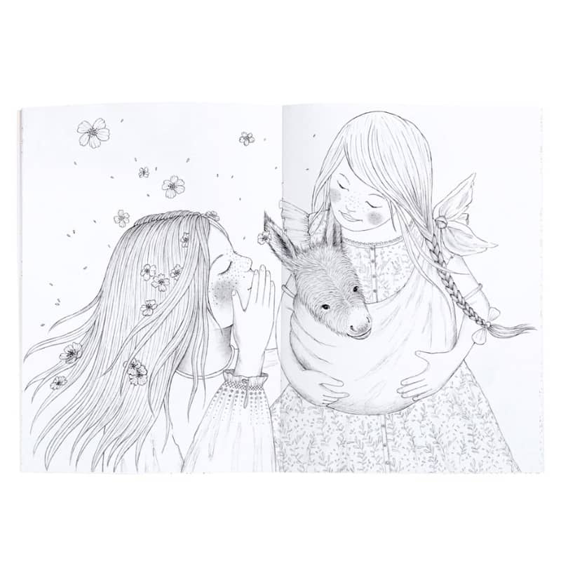 Coloring Books with Stickers – Les Rosalies - Free with Purchase of Doll