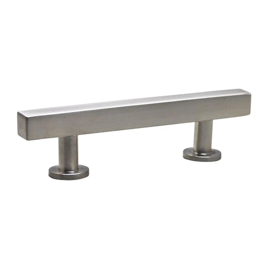 Modern square bar pull satin nickel