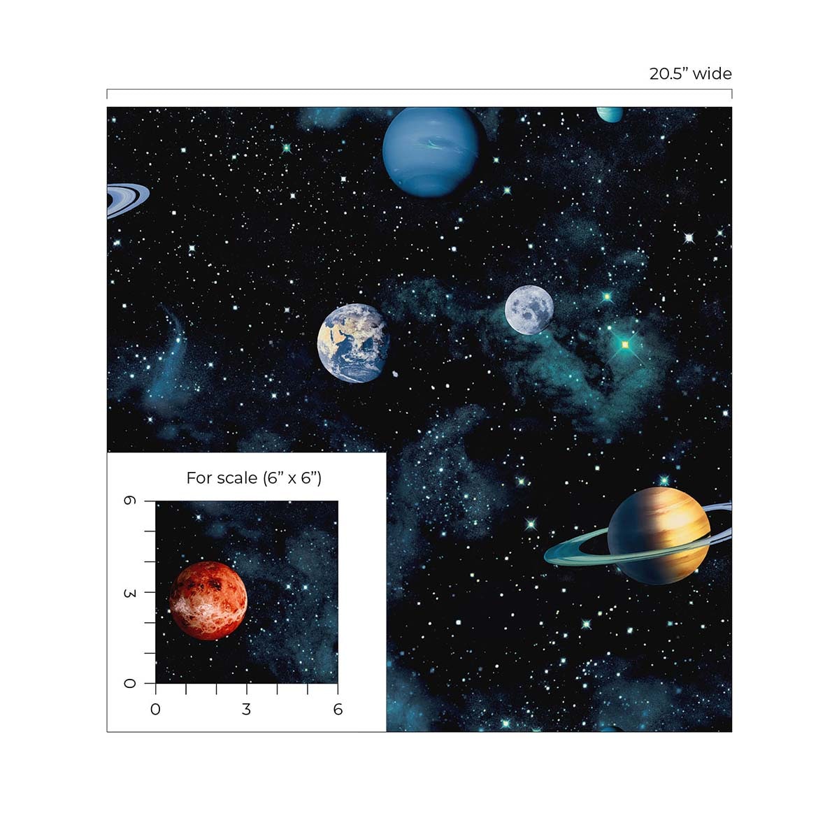 Cosmos Space Peel and Stick Removable Wallpaper