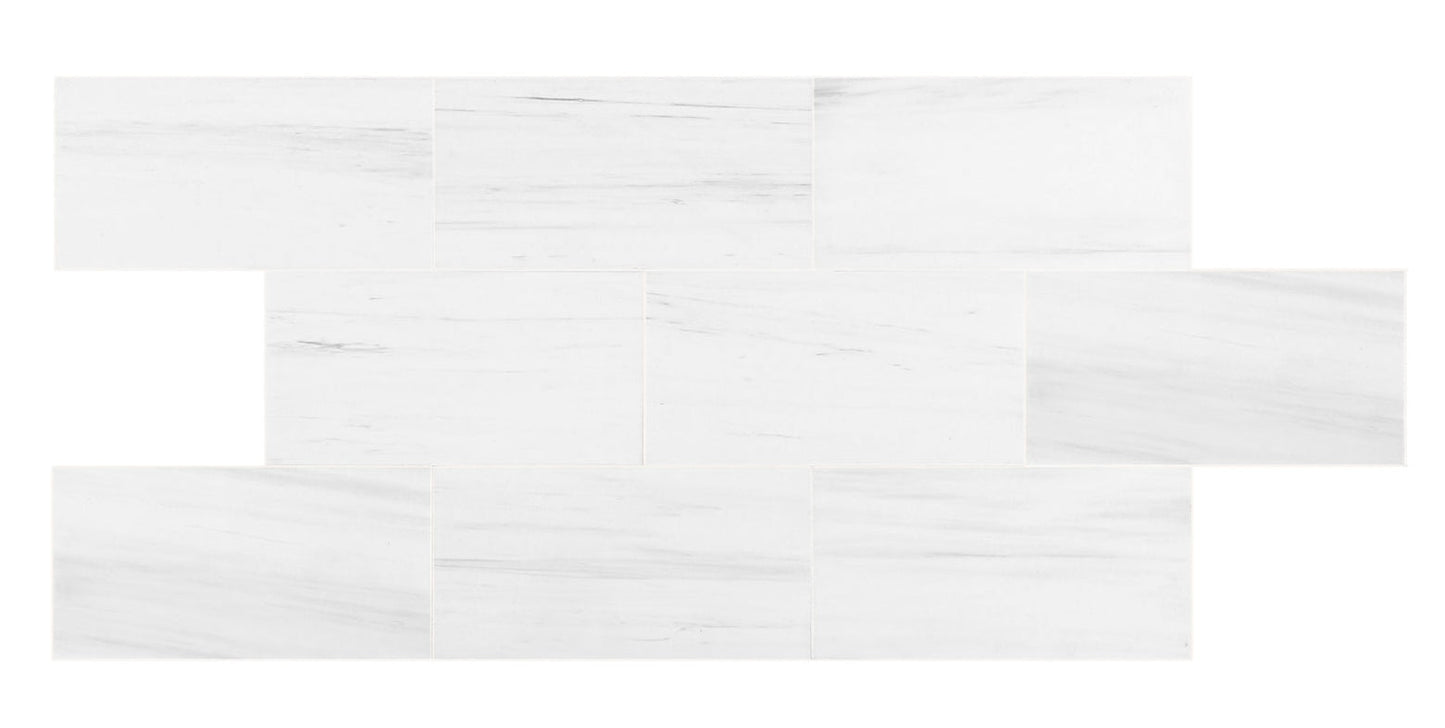 Bianco Dolomite Classic Marble Polished Floor and Wall Tile - Livfloors Collection
