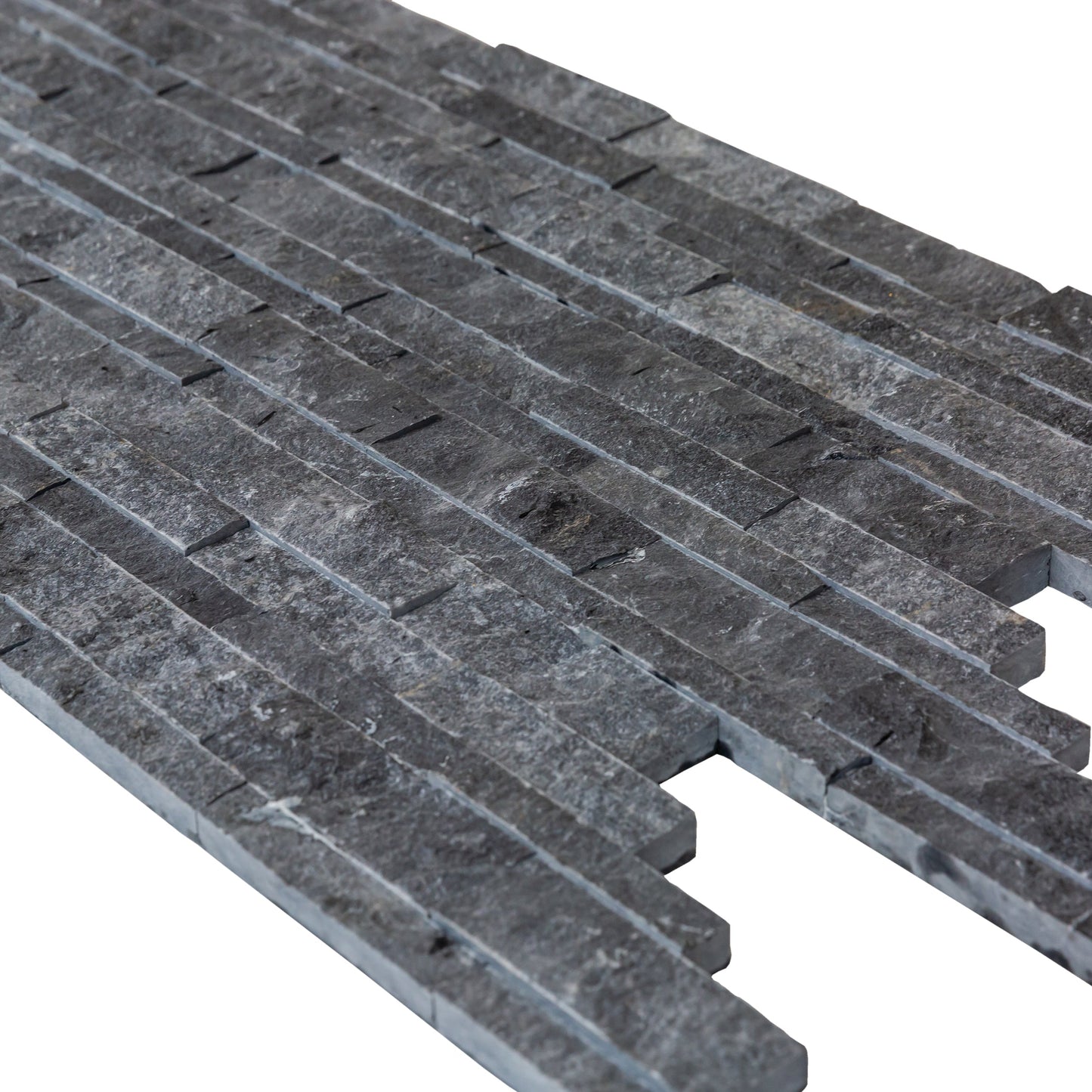 Charcoal Cambria Ledger 3D Panel 6.8"x20.8" Split-face Marble Wall Tile - Full Truckload