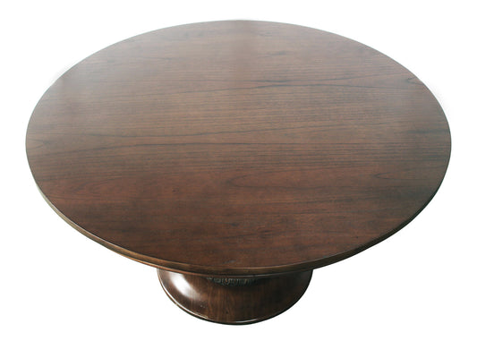 55" Charlotte Pedestal Table (Walnut) by Ave Home