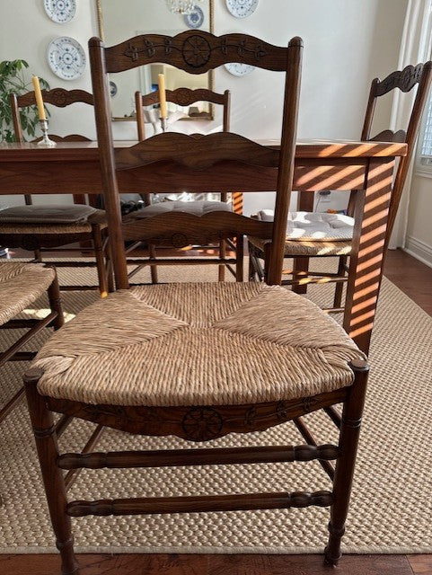 Provence Brown Side Dining Chairs (Pair of 2) by French Market Collection