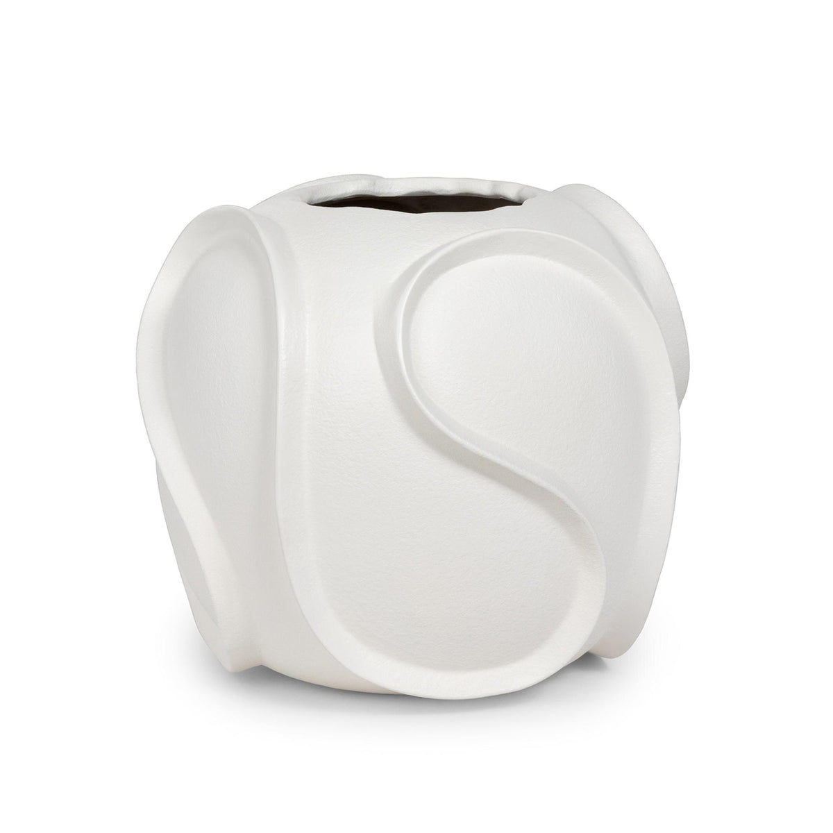 Wave Vase, Small, Matte White