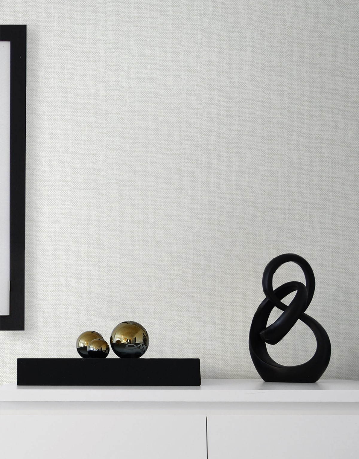 Deco 2 Faux Linen Unpasted Wallpaper