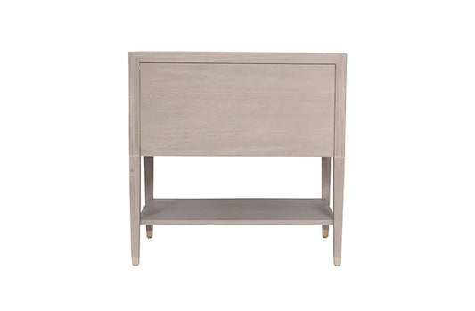 Carlyle Nightstand in Grey by AVE Home back side