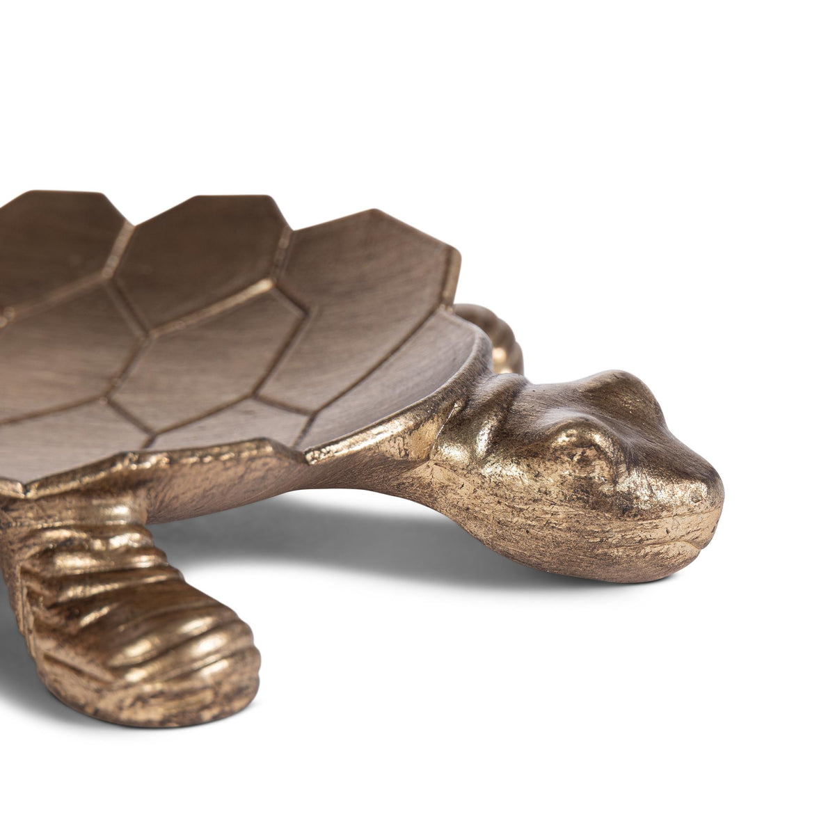 Gilded Tortoise Valet, Antiqued Gold