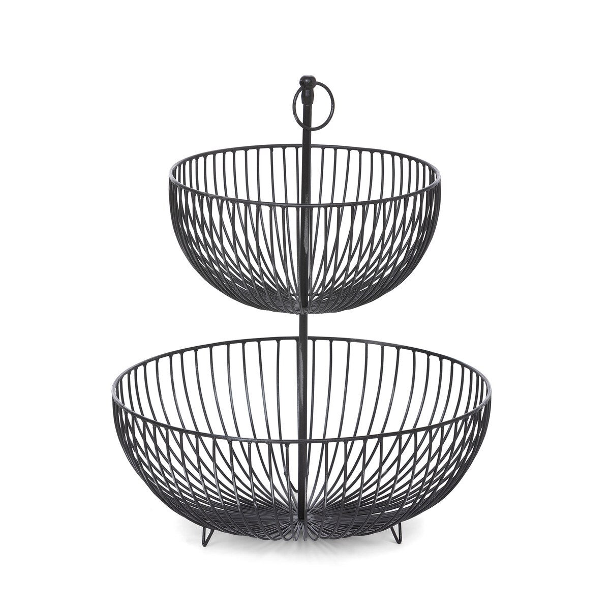 2-Tiered Iron Display Basket
