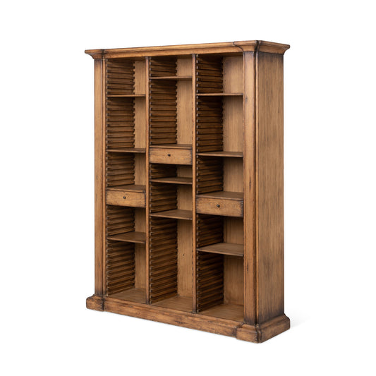 Bradley Adjustable Shelf Wooden Bookcase by Park Hill Collection