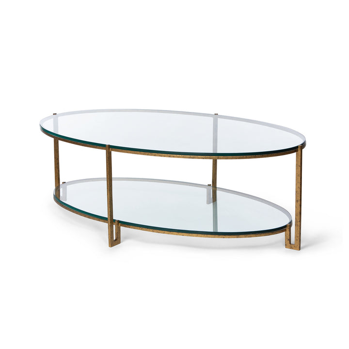 Naomi Iron and Glass Coffee/Cocktail Table