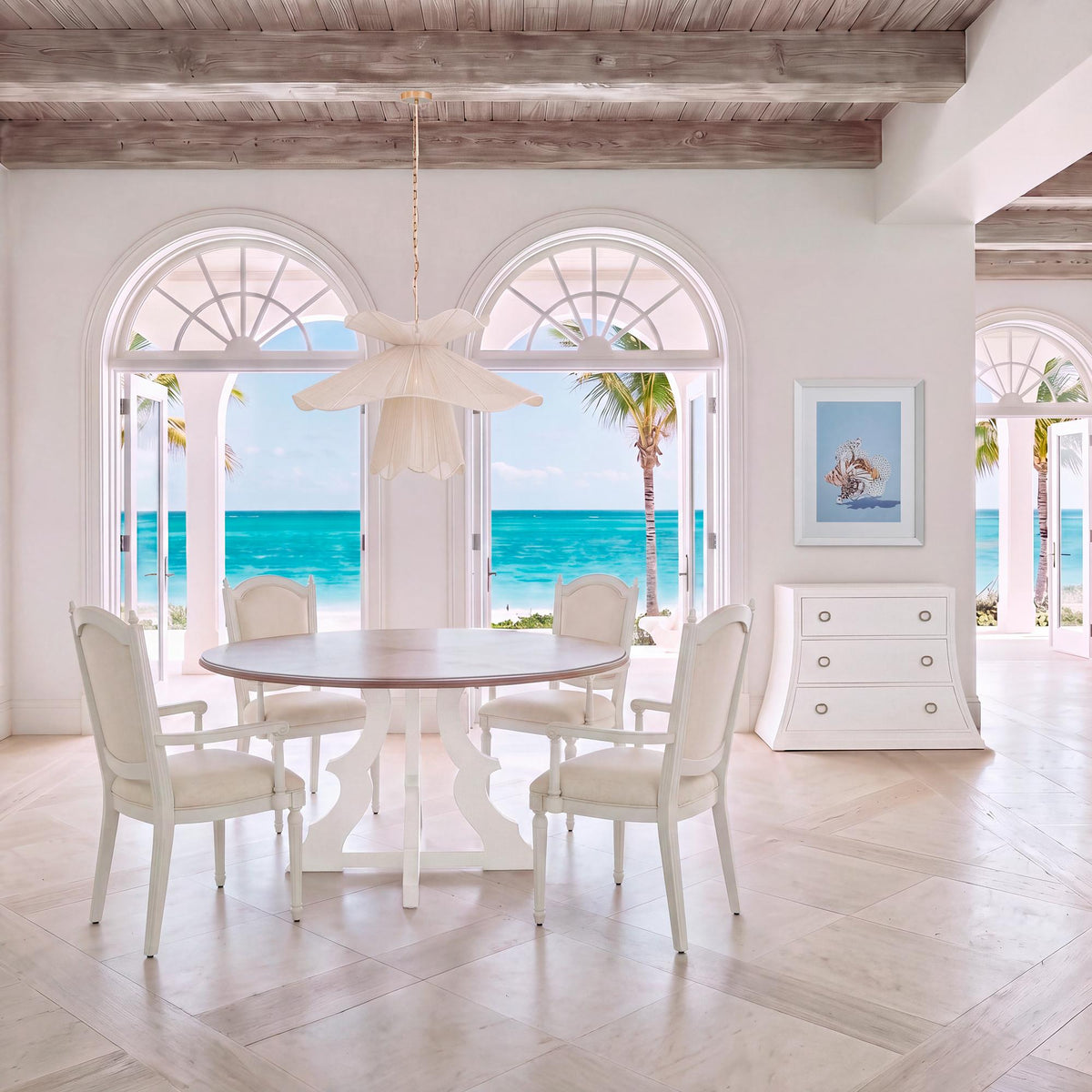 Petal Cove Chandelier, Brown Sugar