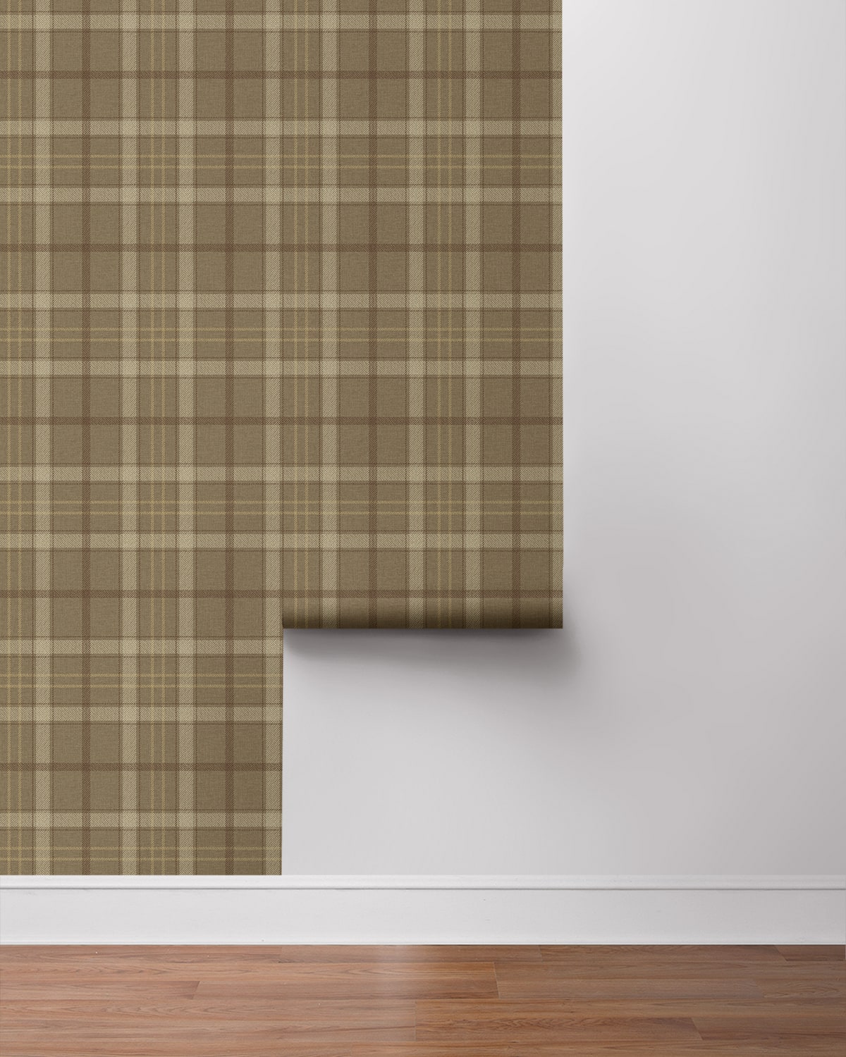 Tailor Plaid Prepasted Wallpaper