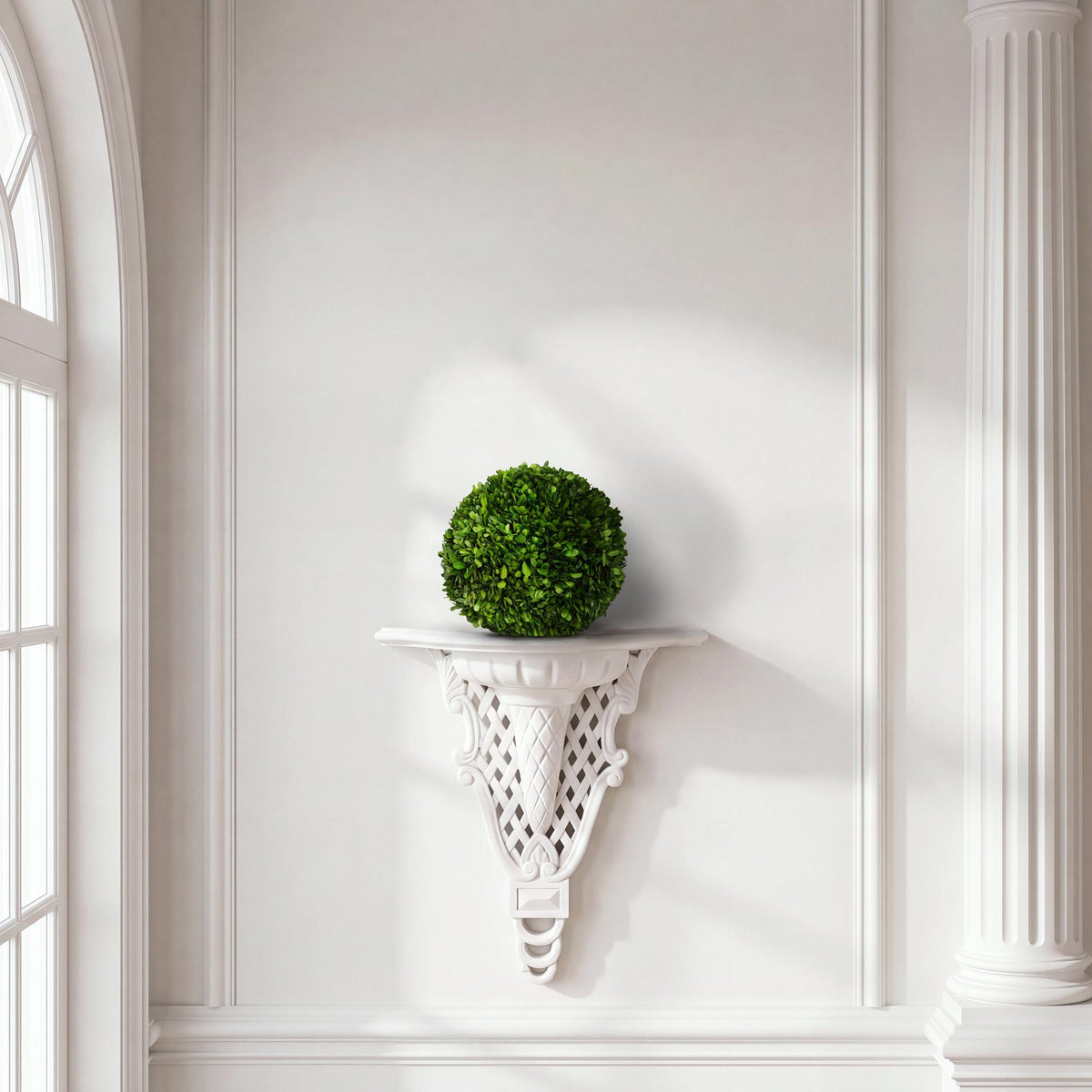 Florentine Wall Bracket, White