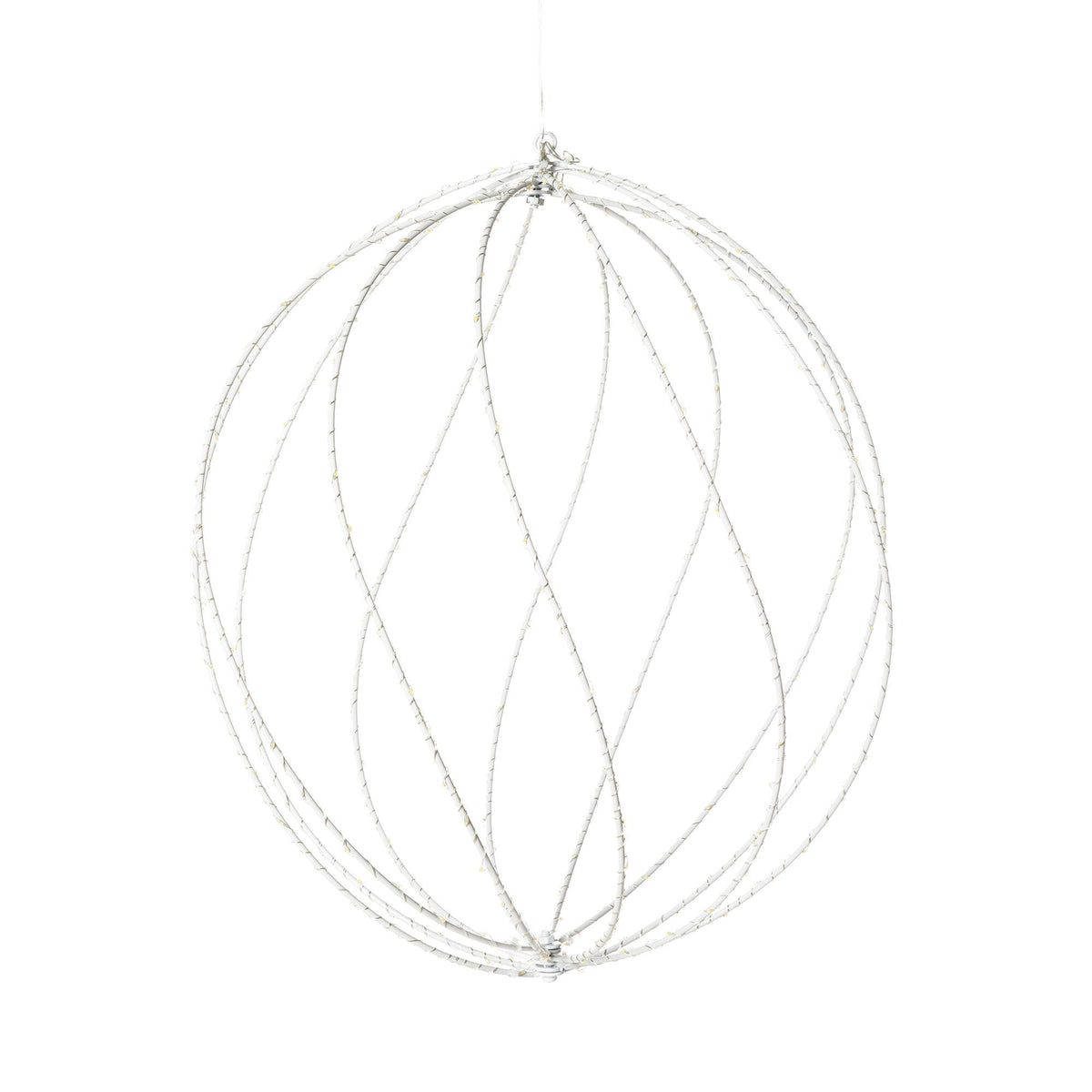 Twinkle Lit Sphere, White, Large