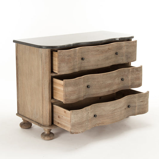 Marbre chest with drawer opened