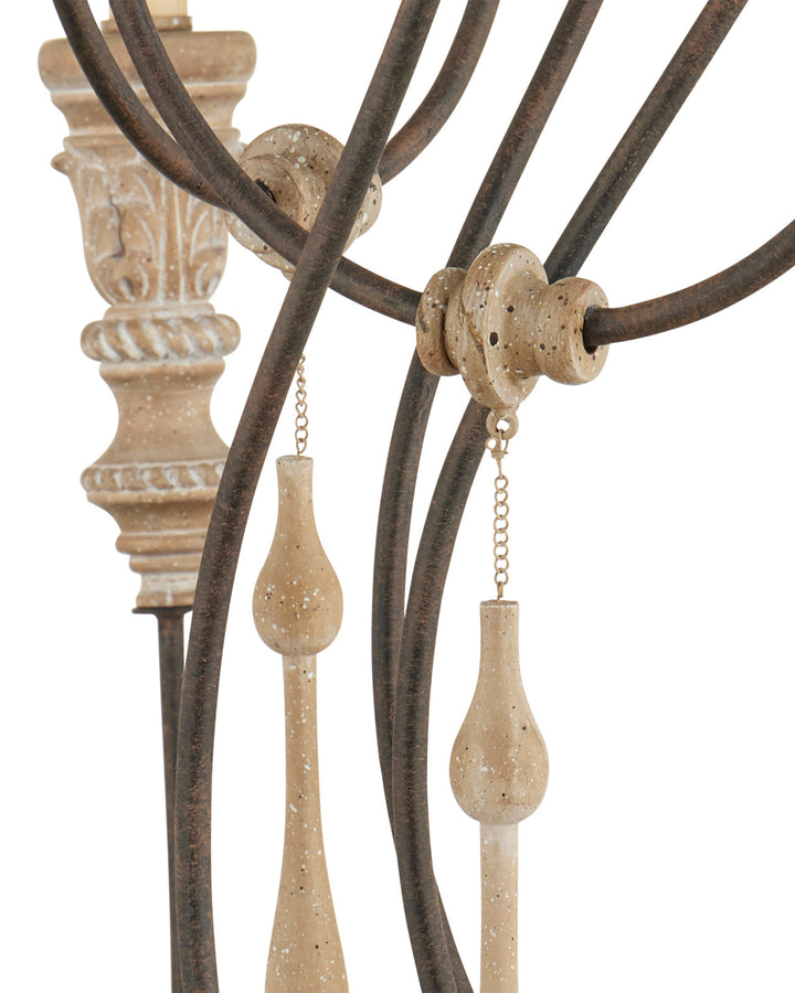 Hannah Large Chandelier by Currey and Company