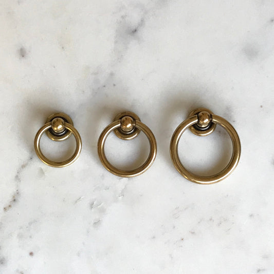Plain Brass Ring Pulls Hardware Cabinet Pull Drawer Pull