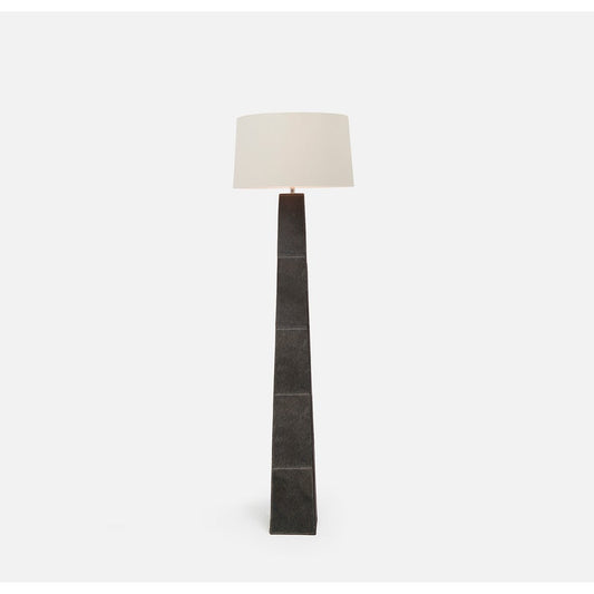 Alumet Floor Lamp Dark Gray Hair-On-Hide