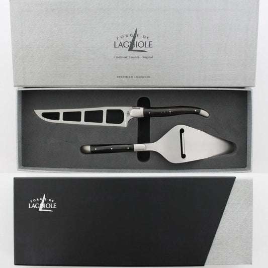 Laguiole Cheese Set "Barthélemy" - Ebony Handle - By Forge de Laguiole