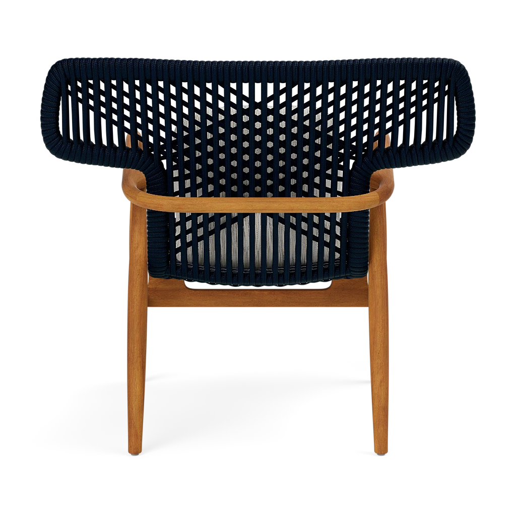 Garrison Outdoor Wing Chair - Danube Gray/Beige Mix High-Performance Fabric