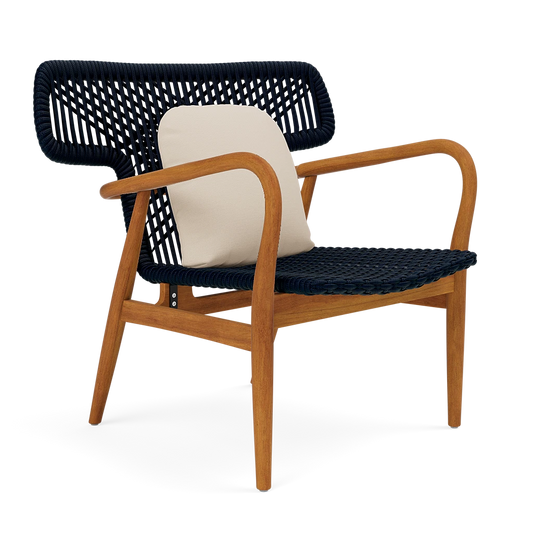 Garrison Outdoor Wing Chair - Alsek Ivory High-Performance Fabric