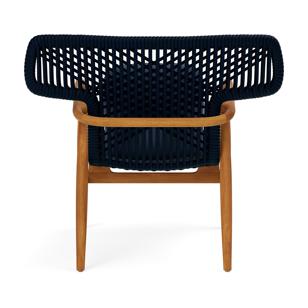 Garrison Outdoor Wing Chair - Weser Deep Blue High-Performance Fabric