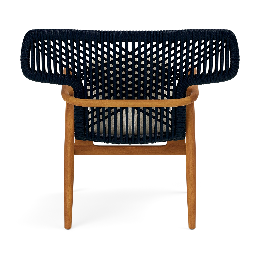 Garrison Outdoor Wing Chair - Tanaro Flax Performance Woven Fabric