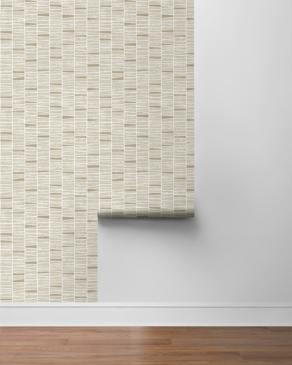 Organic Stripe Contemporary Peel and Stick Removable Wallpaper
