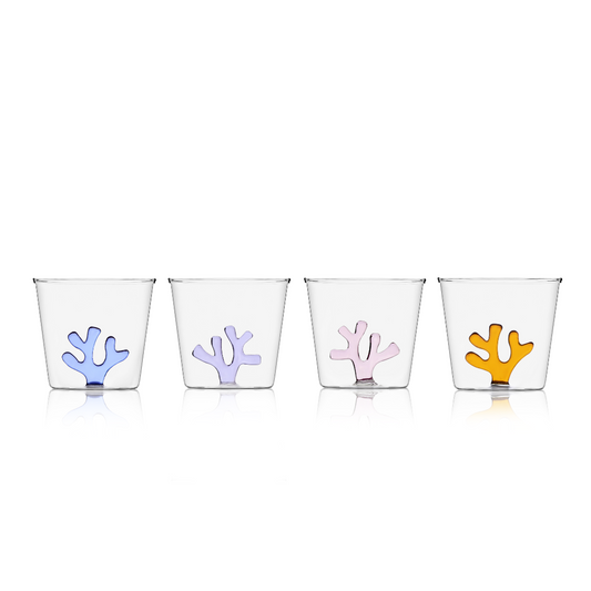 Funky Colorful Water Tumblers - Set of 4