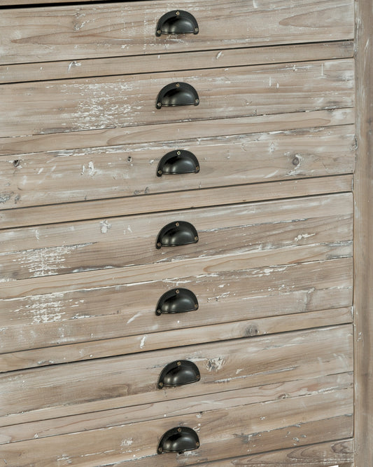 Small White Washed Apothecary Chest/Cabinet by Furniture Classics