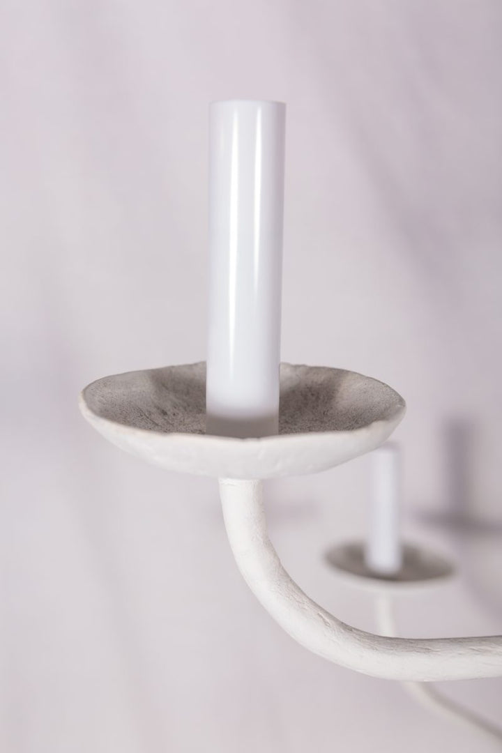 Contemporary Plaster Iron Chandelier by Tara Shaw another close up of candelabra light holder