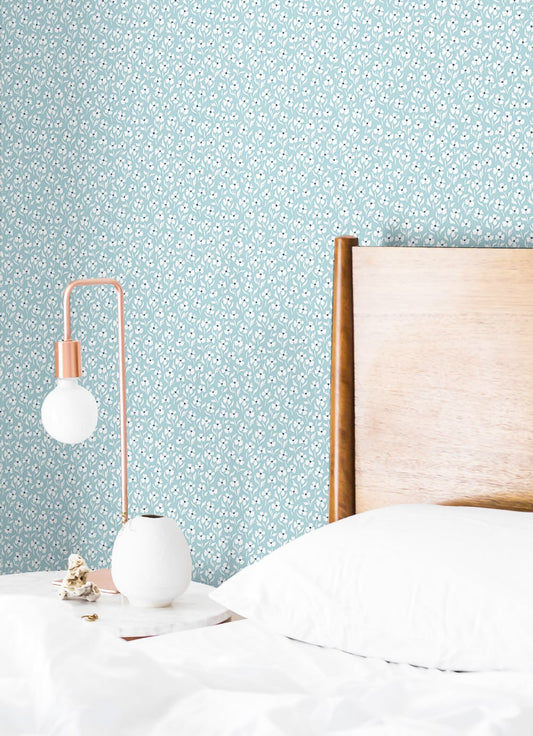 Tiny Floral Premium Peel and Stick Removable Wallpaper