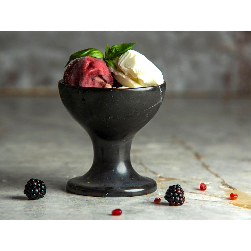 Marble Ice Cream Bowl Case Semi-Polished (D)5" (H)6"