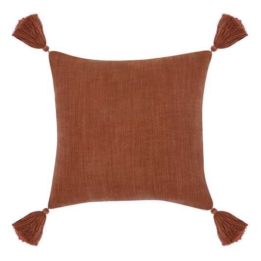 Indoor/Outdoor Kara Red Clay Pillows 20" - Set of 2