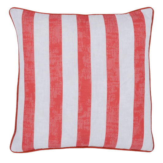 Indoor/Outdoor Milton Red Stripe Pillows 22"- Set of 2