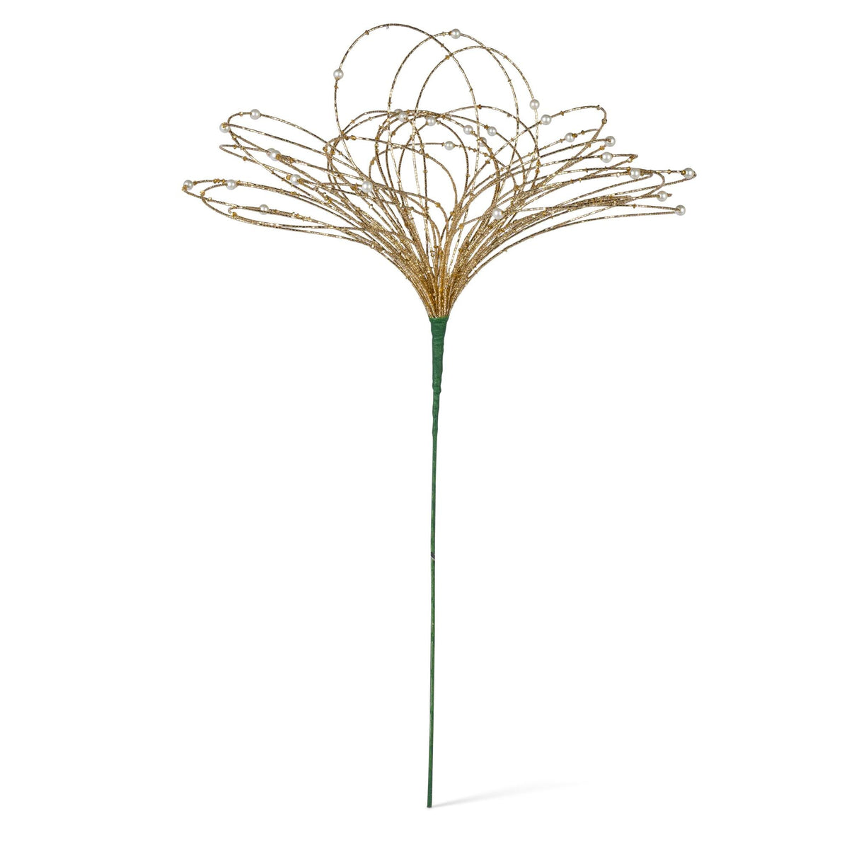 Gold Beaded Loop Spray, 23"