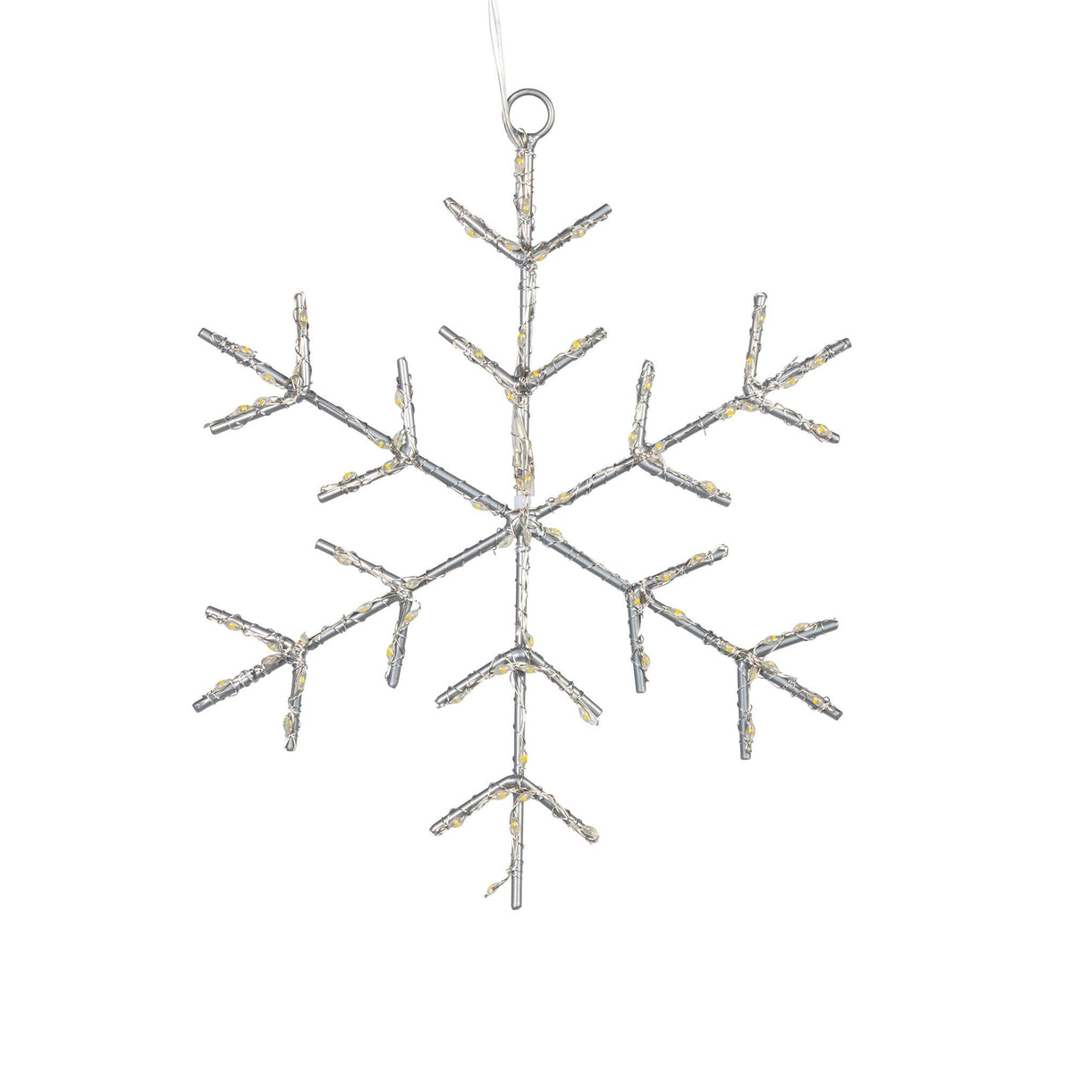 LED Snowflake with Twinkle Lights, 8"D