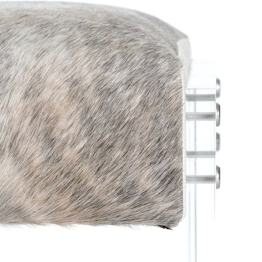 Zentique Lars Cow Hide Ottoman