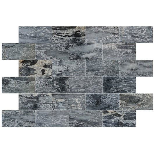 Black Leopard Exotic Marble Polished Floor and Wall Tile - Large Format - Livfloors Collection